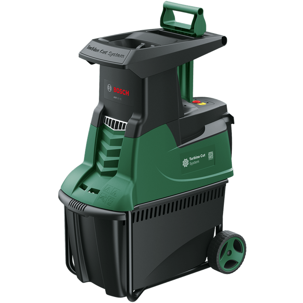 bosch axt 25 tc elektrischer häcksler 53 l fangkorb