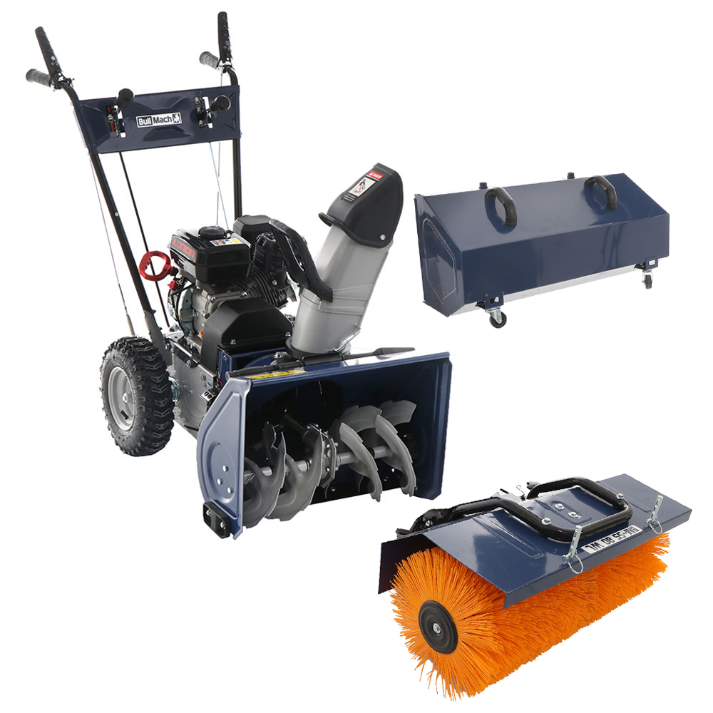 bullmach bm ss 80 wl benzin schneefräse mehrzweckgerät loncin h200