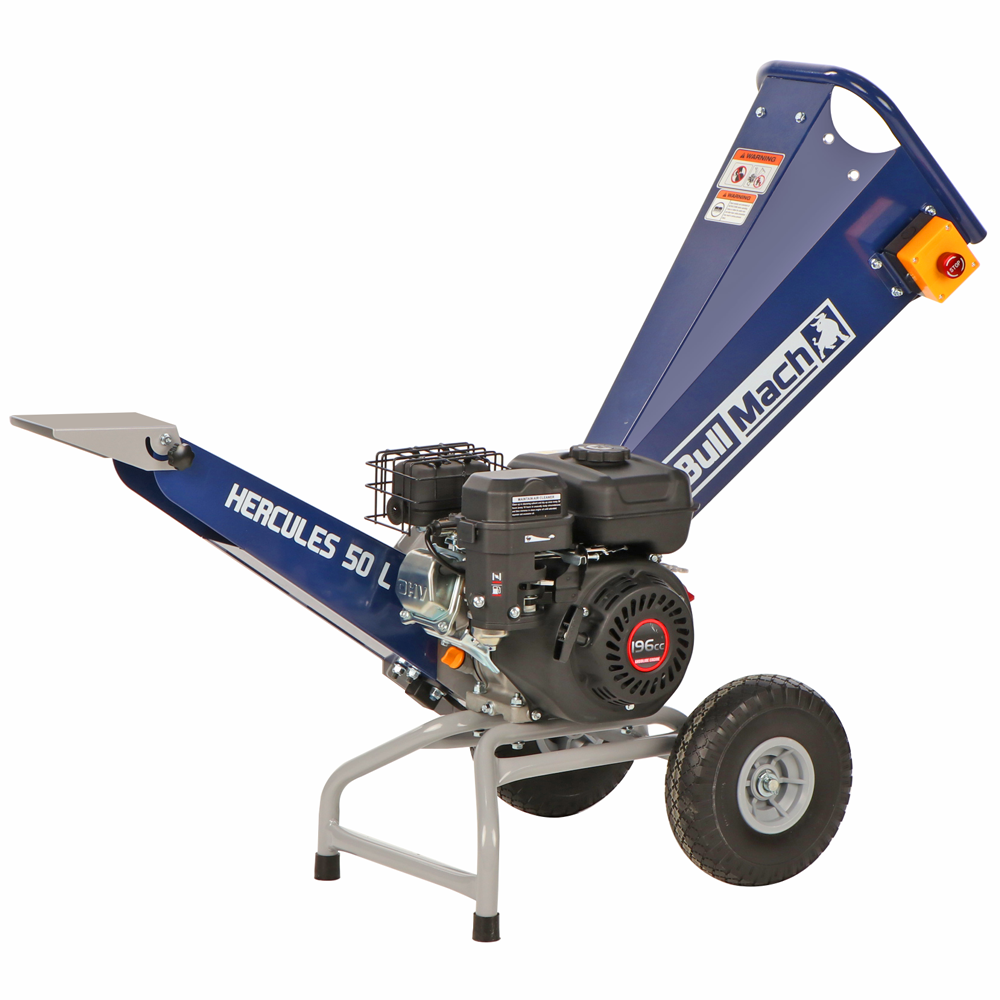 bullmach hercules 50 l benzin häcksler motor loncin h200 196ccm