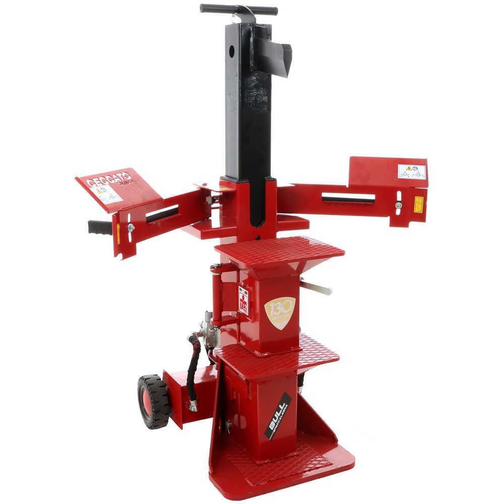 ceccato bull sple12 fdp stehender einphasiger elektro holzspalter 12 tonnen hub 540 mm