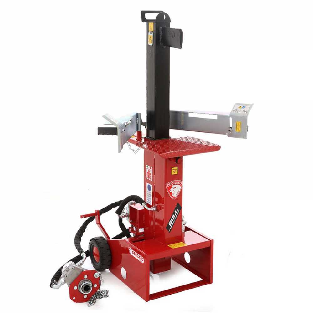 ceccato bull splt10 stehender holzspalter für traktor 10 tonnen hub 540 mm