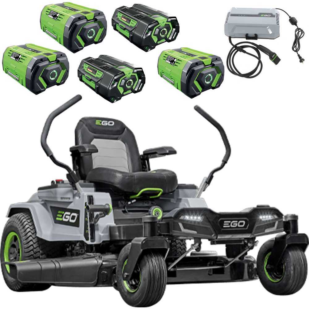 ego zt4201e l z6 akku rasentraktor e 56v 40ah nullwendekreis