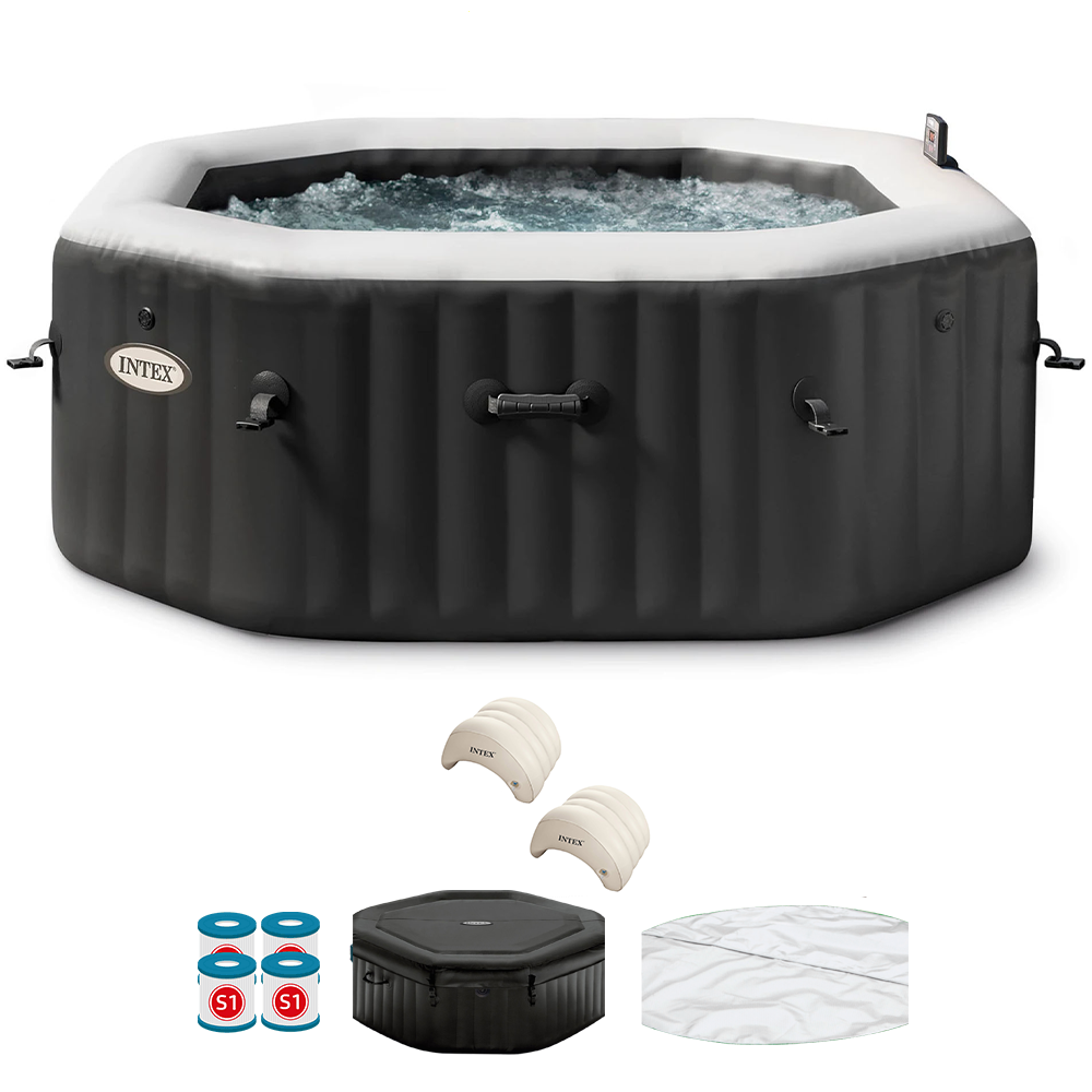 intex oktagon jet & bubble deluxe 28458ex whirlpool spa