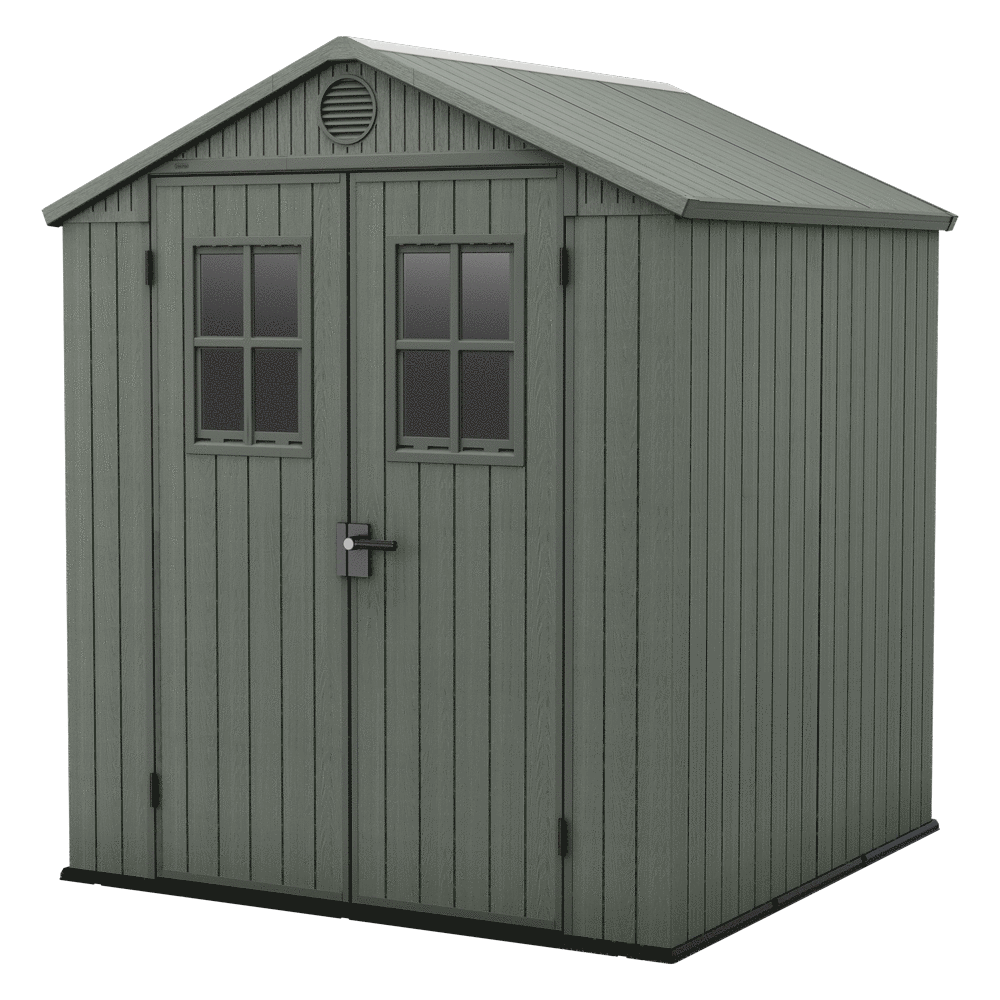 keter darwin grün gartenhaus mit frontfenstern 190x183x221 cm
