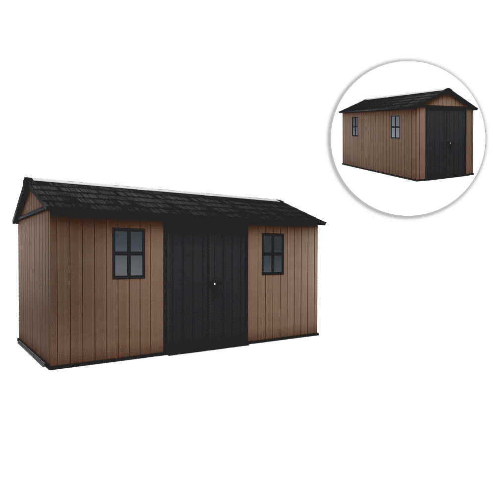 keter newton plus 7515/1575 gartenhaus mit fenstern