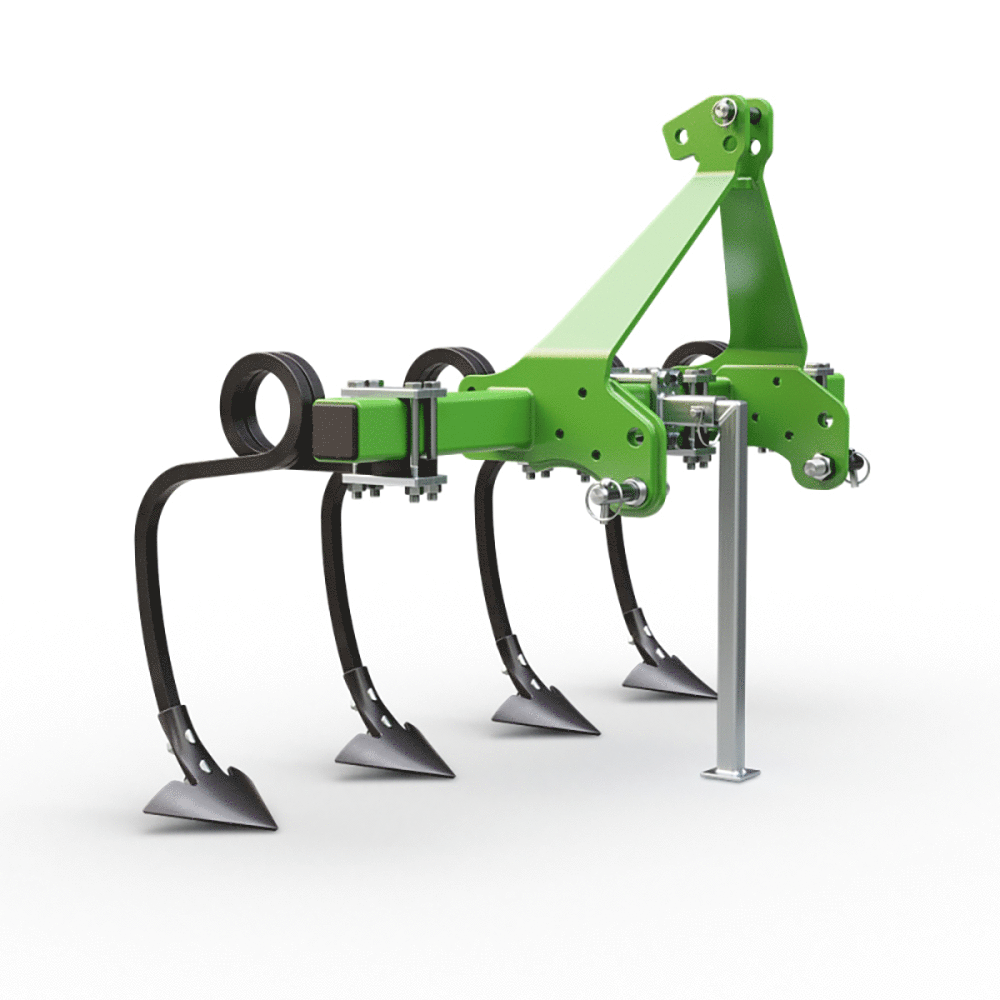 seven italy simply mit 4 gänsefusscharen grubber mit vierkant spiralfederzinken rahmen 140 cm